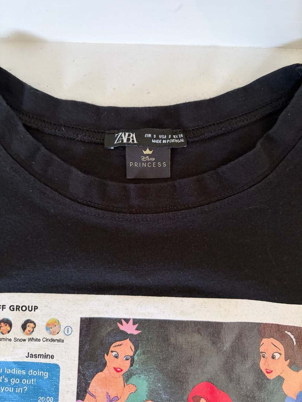Rare Zara Disney Princess BFF Group Chat Graphic T-Shirt - Picture 4 of 6
